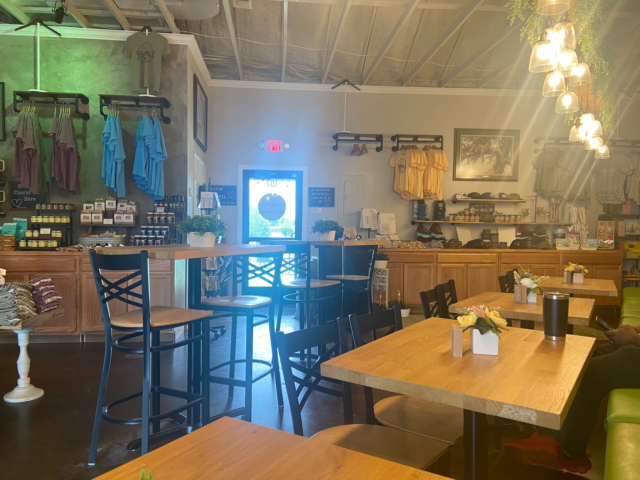 Moore Pi Bakery Studio dining area and retail space